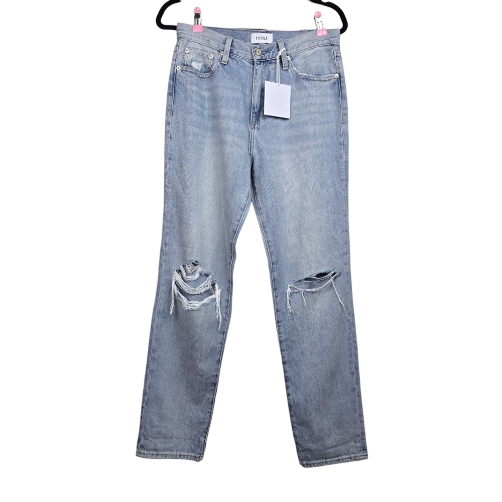 Pistola Womens Presley High Rise Relaxed Roller Denim Jeans Size 27 NWT